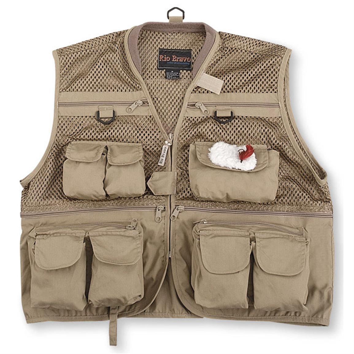 Rio Bravo® 26pocket Huron Fishing Vest, Khaki 59088, Vests at