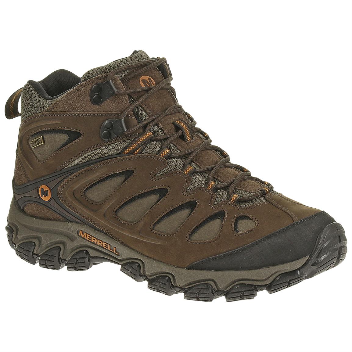 Men's Merrell® Pulsate Mid Waterproof Hiking Boots - 591215, Hiking ...