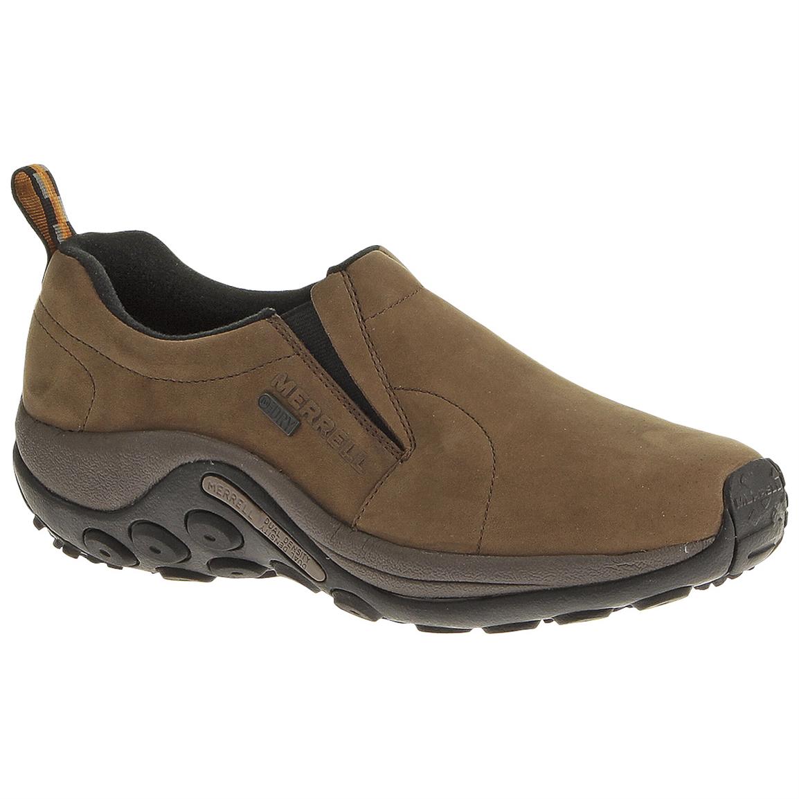 Men's Merrell® Jungle Moc Nubuck Slip-on Shoes, Brown - 591221, Casual ...