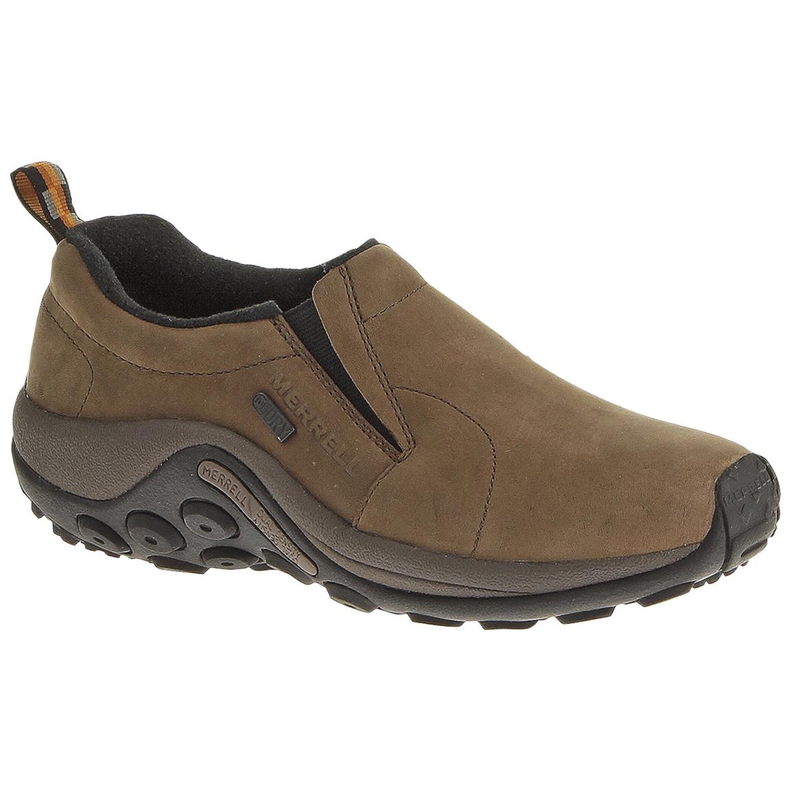 Women's Merrell® Jungle Moc Nubuck Waterproof Slip-on Shoes, Brown ...