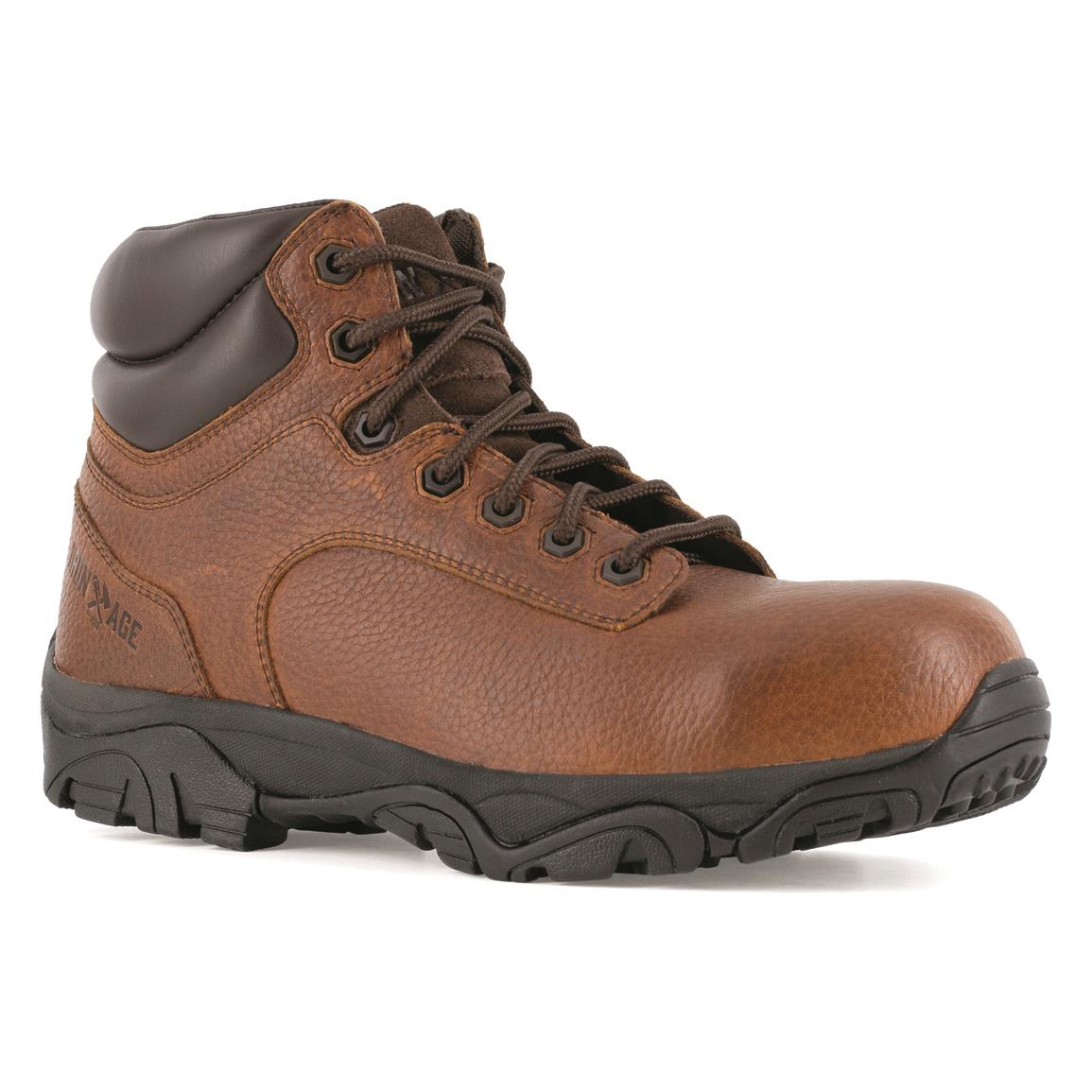 Iron Age Men's 6" Composite Toe Work Boots, Brown