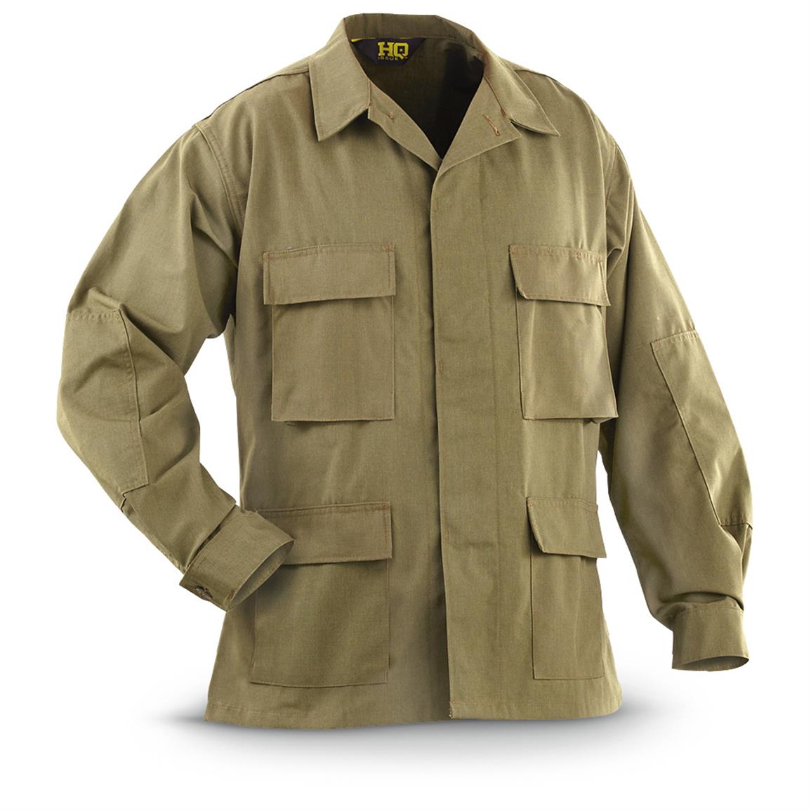 HQ ISSUE Military-style BDU Cotton Ripstop Shirt - 592361, Tactical ...