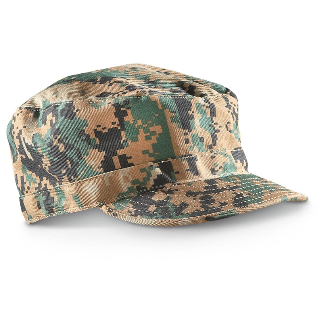 2-Pk. of HQ ISSUE USMC Digital Woodland BDU Combat Caps - 592454 ...