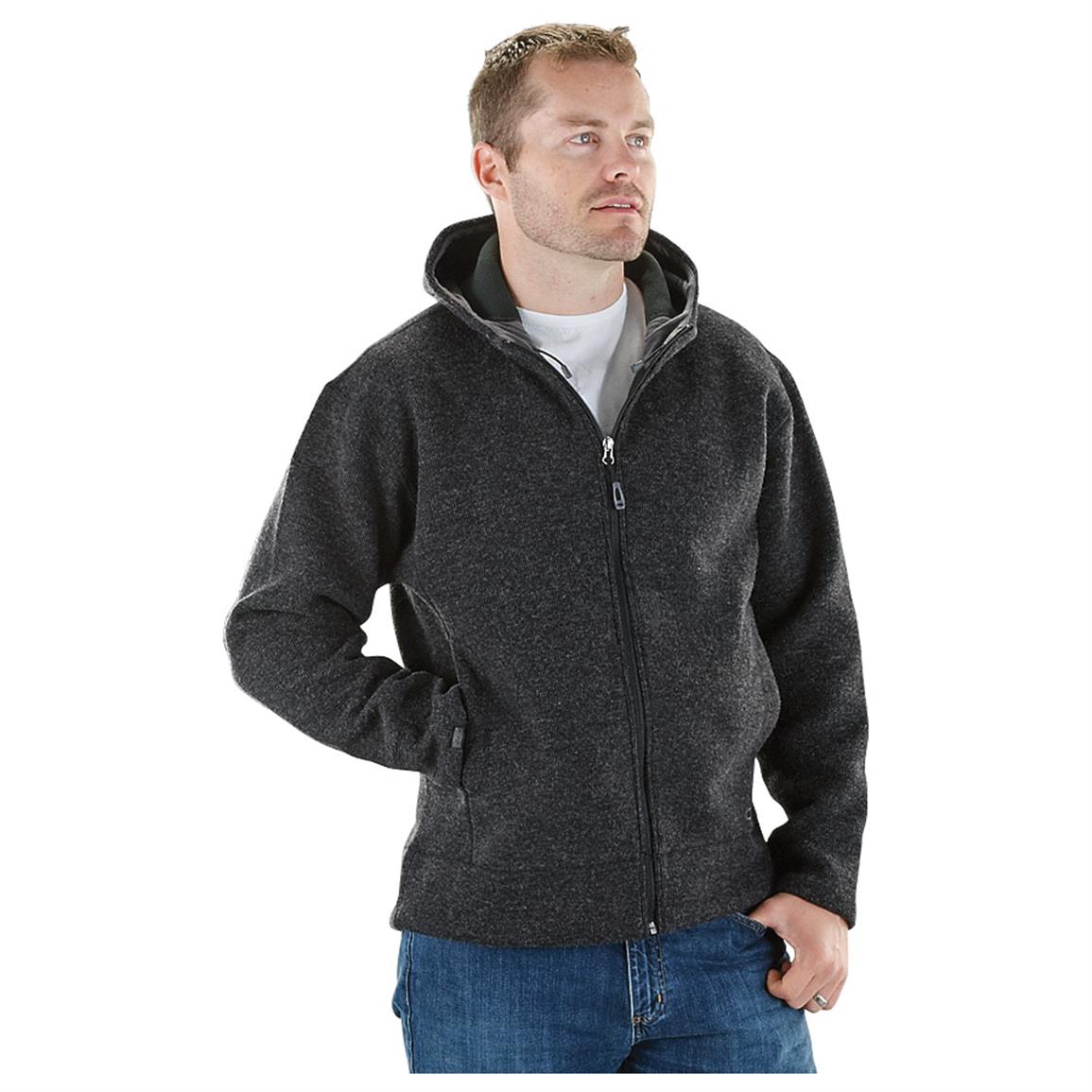 Sherpa - lined Full - zip Hoodie - 212148, Sweatshirts & Hoodies at ...