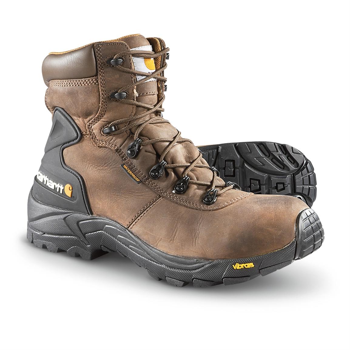 Carhartt® Composite Toe Work Boots, Chocolate - 593007, Work Boots at ...