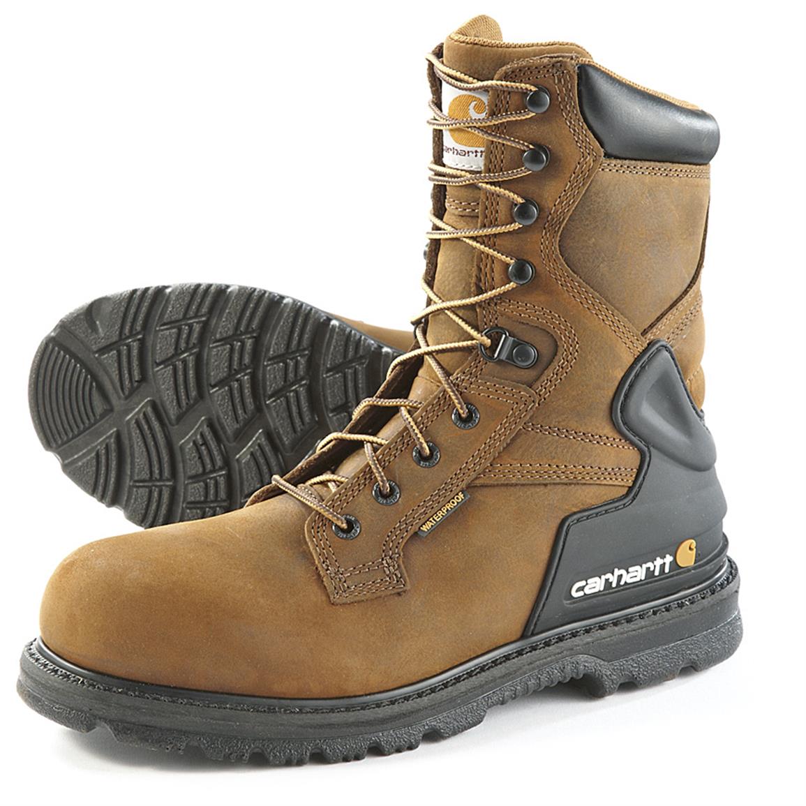 carhartt steel toe logger boots