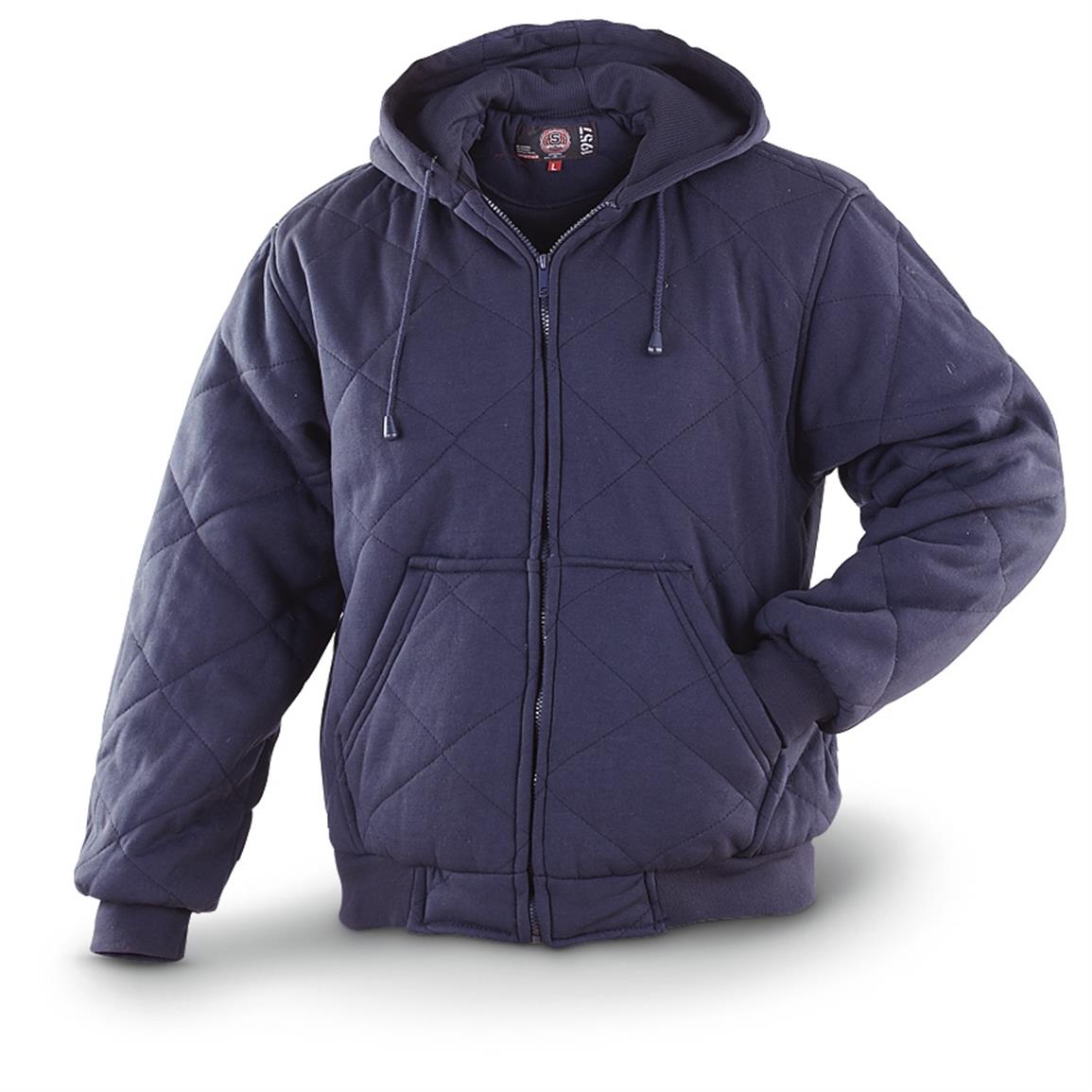 Sportier Quilted Hooded Sweatshirt - 593026, Sweatshirts & Hoodies at ...
