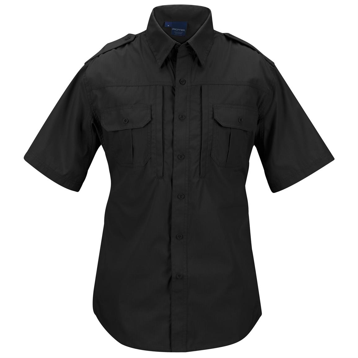 Men's Propper Short-sleeved Tactical Shirt, Black