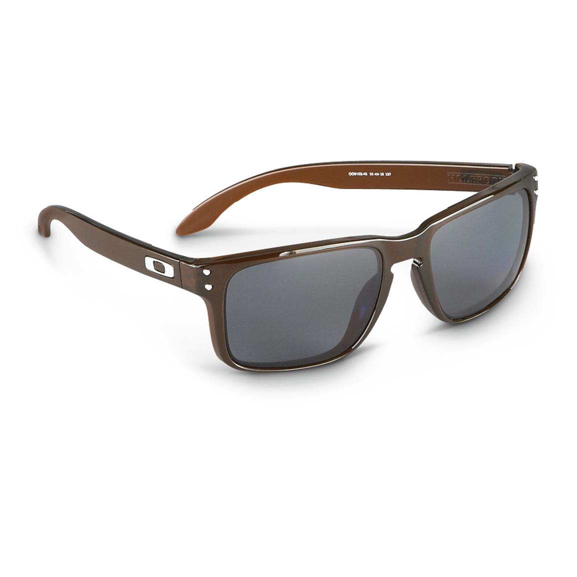 Oakley® Holbrook™ Rootbeer with Grey Polarized Sunglasses - 593689,  Sunglasses & Eyewear at Sportsman's Guide