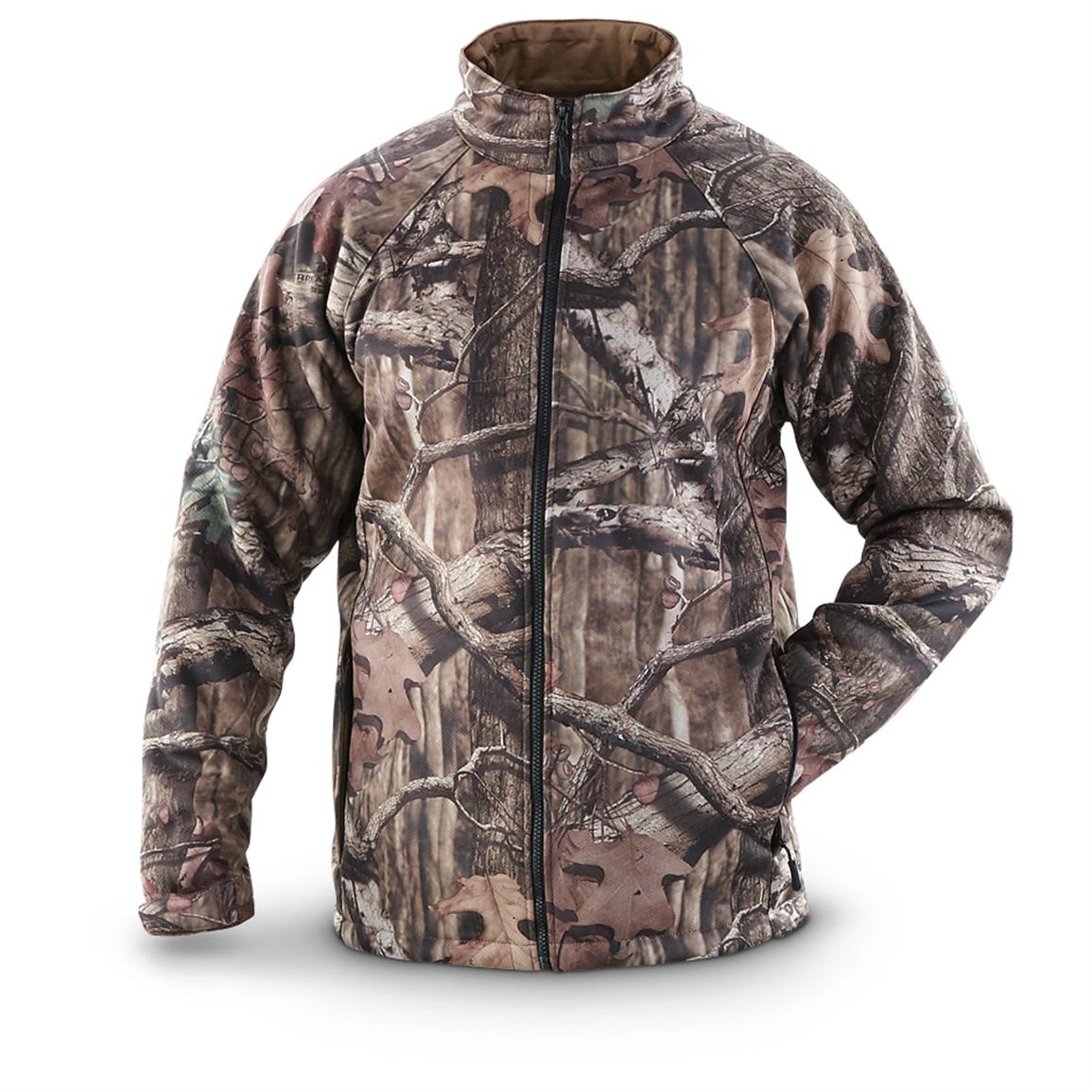 Nomad Men's Slaysman Pullover Hunting Jacket Fleece Lined Mossy Oak Polyester 