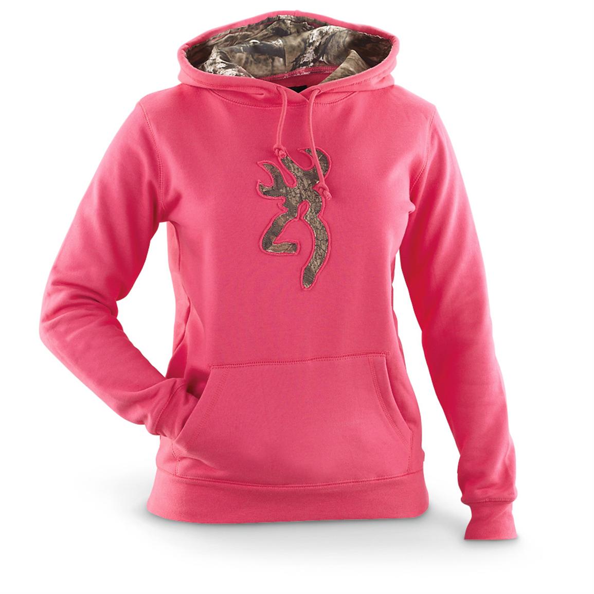 Women's Browning® Camo Buckmark Hooded Sweatshirt - 593810, at ...