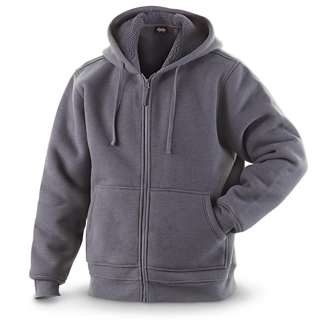 Guide Gear Bonded Thermal Sherpa Hooded Zip Sweatshirt - 593899 ...