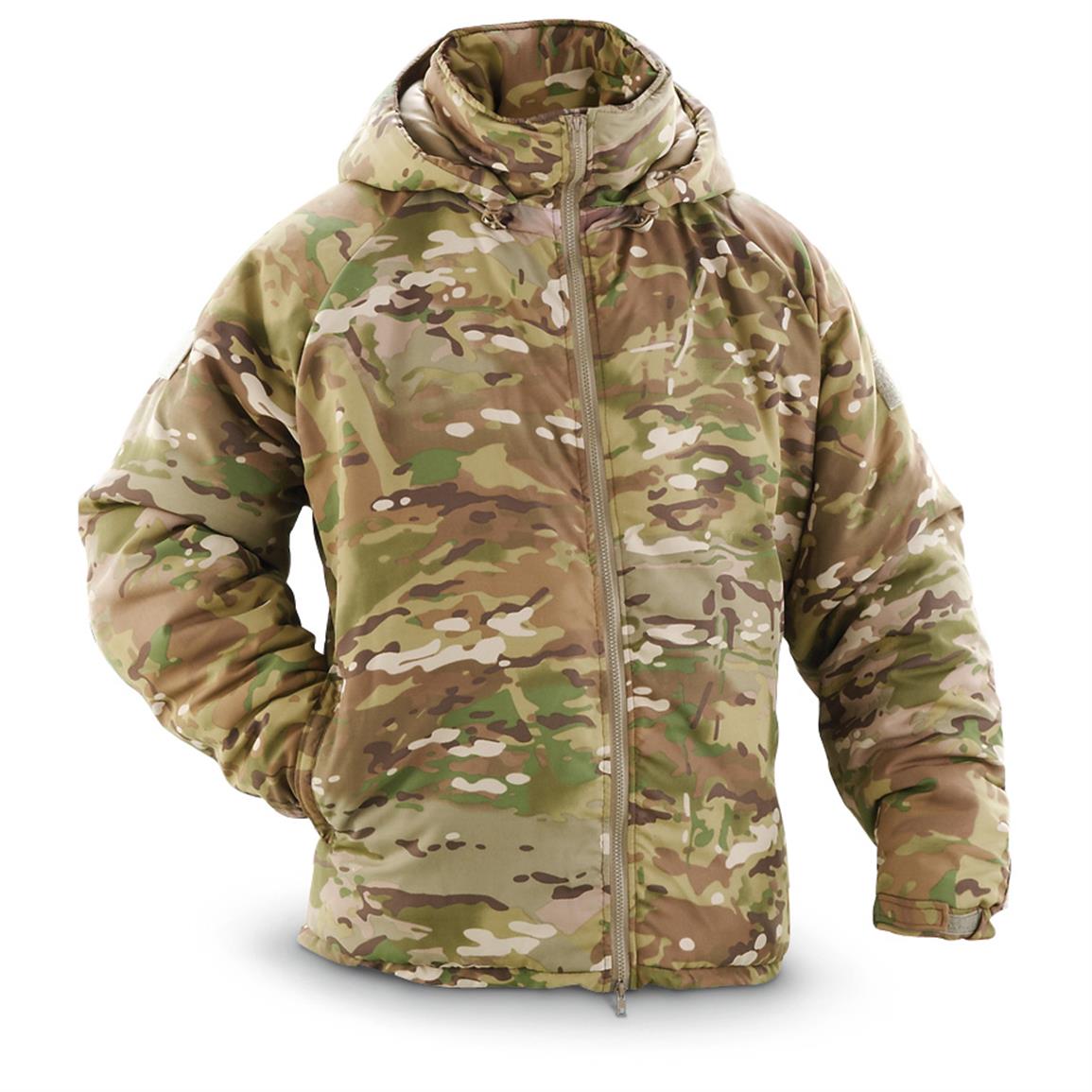 U.S. Military Surplus Primaloft Hooded Jacket, New - 594051, Camo ...