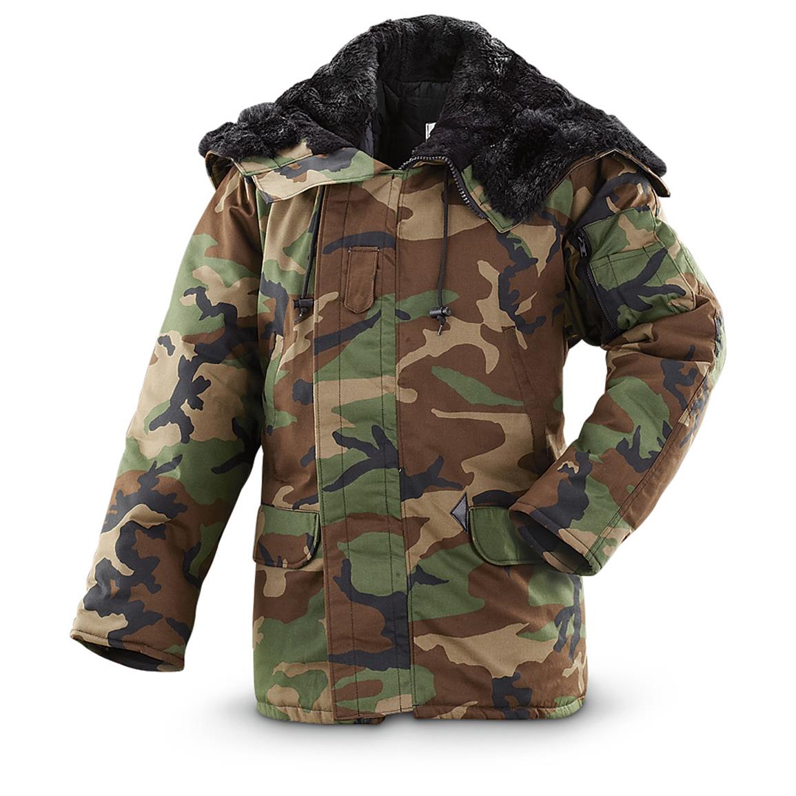 New U.S. Military Surplus N3B Hooded Parka - 594052, Insulated Jackets ...