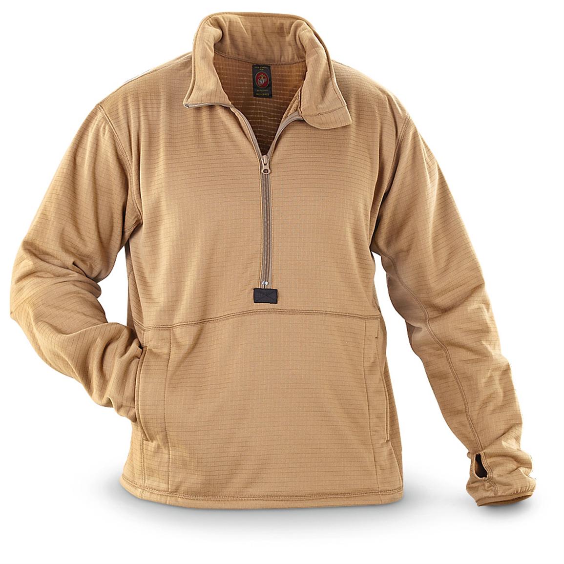 USMC Military Surplus Lightweight Polartec Half-Zip Pullover