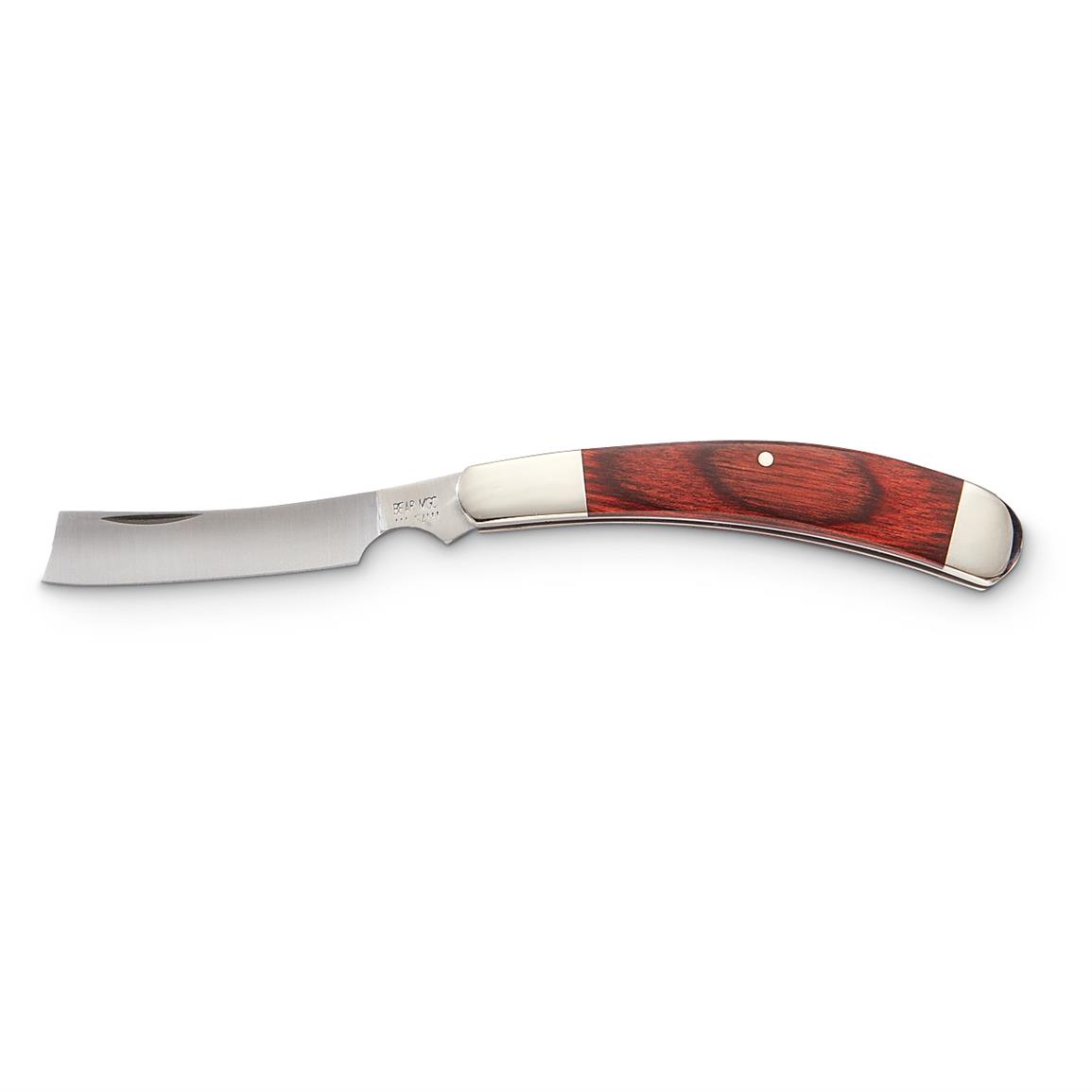 Bear & Sons Rosewood Razor Pocket Knife - 596675, Folding Knives at ...