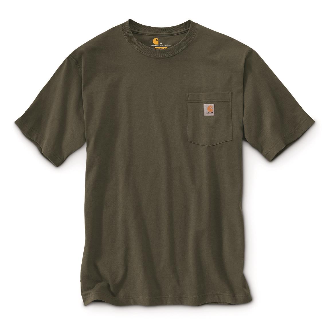 Carhartt Men's Workwear Pocket Short Sleeve Shirt - 597457, T-Shirts at ...