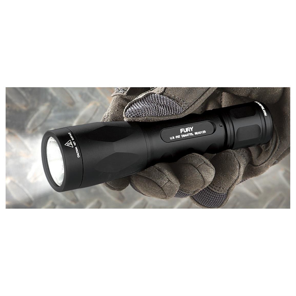 SureFire® 500-lumen P2X Fury™ Flashlight, Black - 597604, Flashlights ...