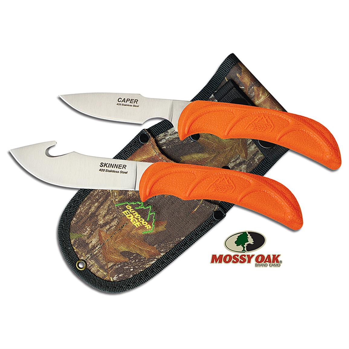 Outdoor Edge Wild Pair Hunting Knife Combo 607631, Fixed Blade Knives