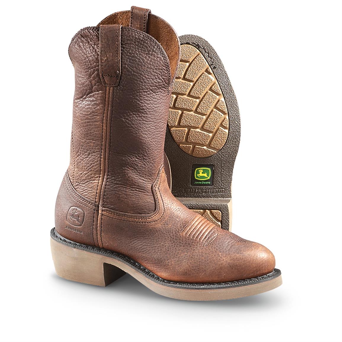 Men's John Deere® Six In Steel Toe WCT Work Boots, Mesquite - 607649 ...
