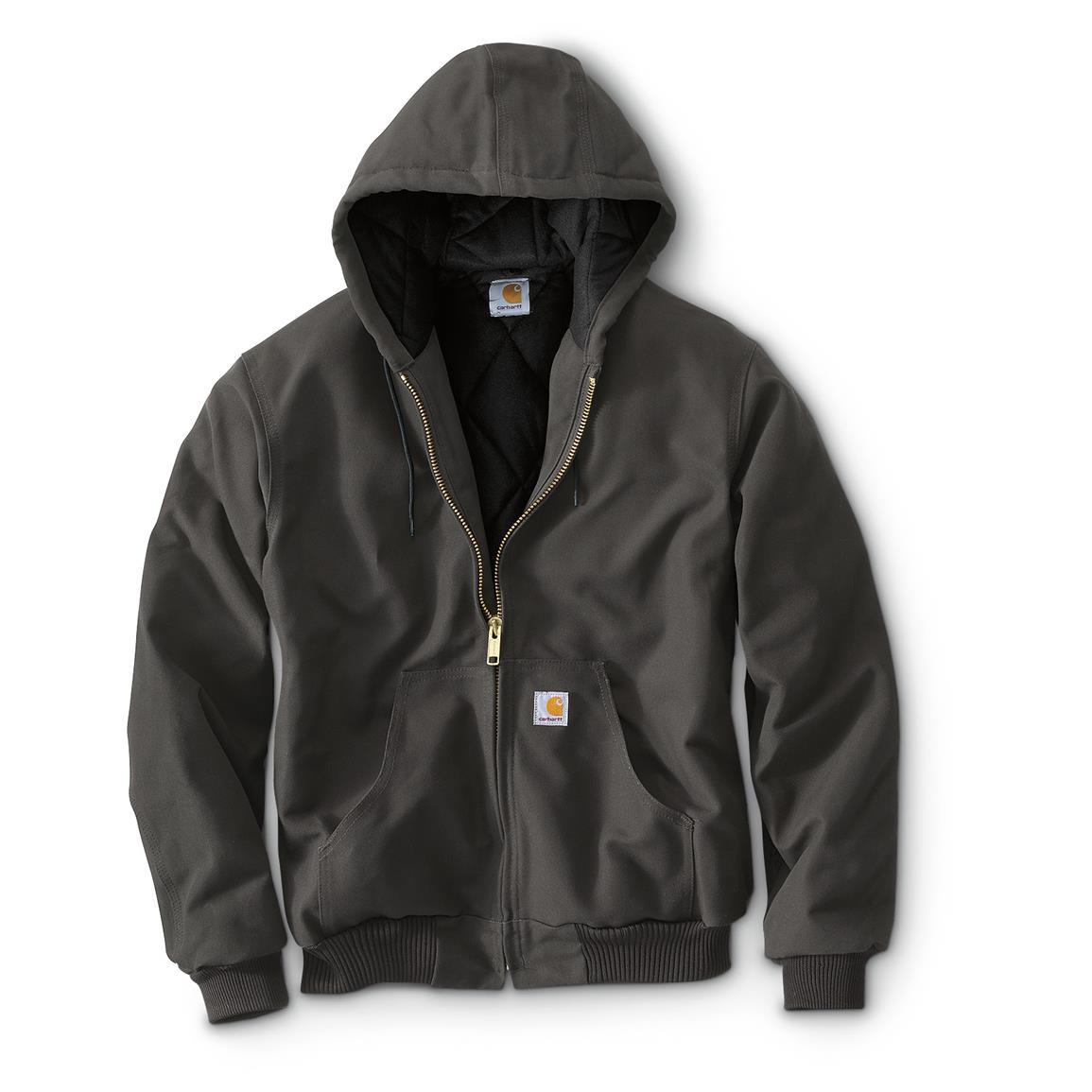 Carhartt Men's Quilted Flannel-Lined Active Jacket - 607658, Insulated ...
