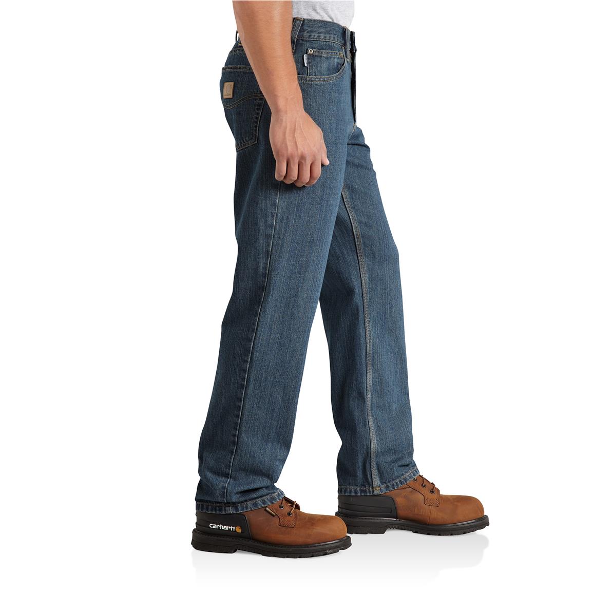 Carhartt Men's Relaxed-fit Tipton Jeans, Classic Wash - 607661, Jeans ...