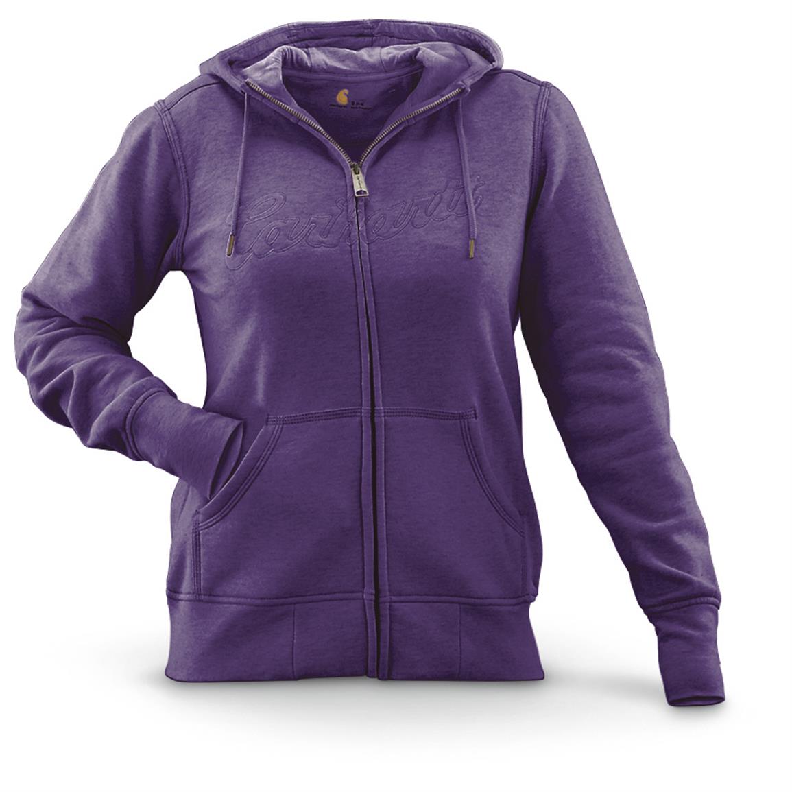 936+ Womens Full-Zip Hoodie Front View Of Hooded Sweatshirt Branding ...