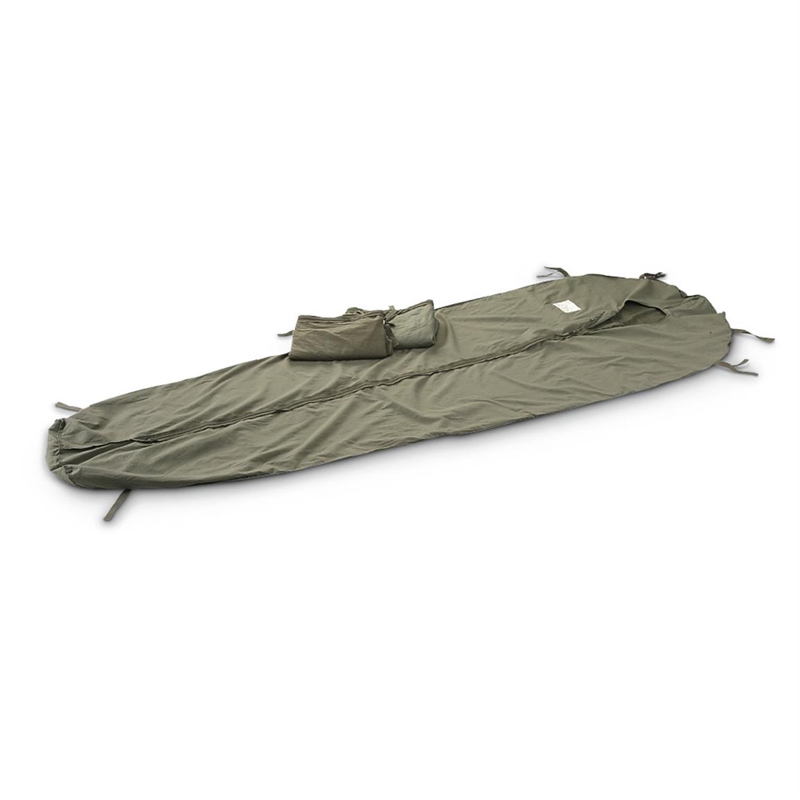 3 Used Dutch Military Surplus Sleeping Bag Liners - 608547, Camo Sleeping Bags at Sportsman&#39;s Guide