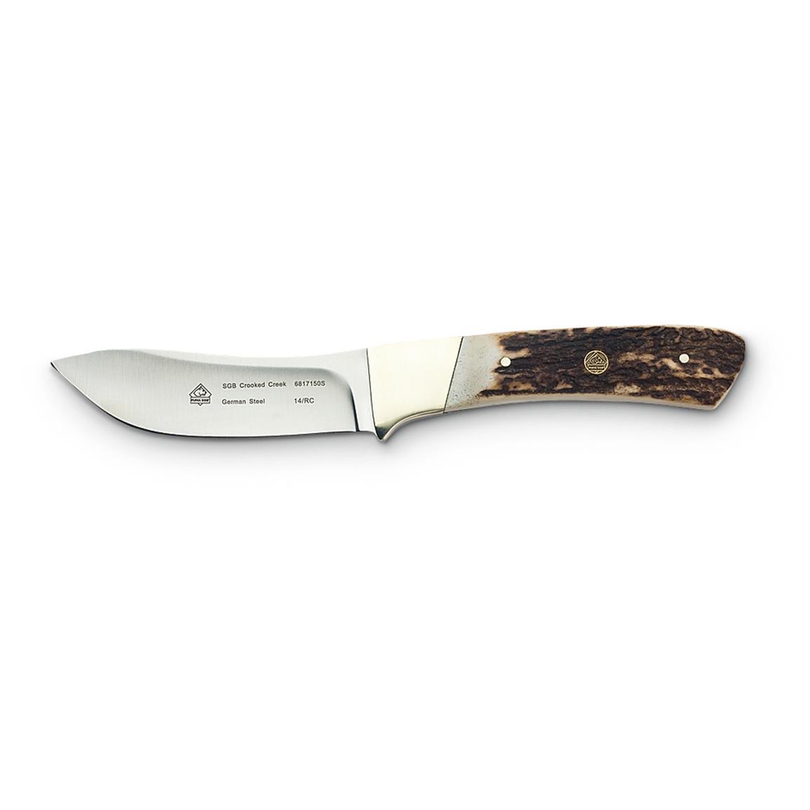 Puma® SGB™ Crooked Creek Fixed Blade Stag Hunting Knife 608637, Fixed