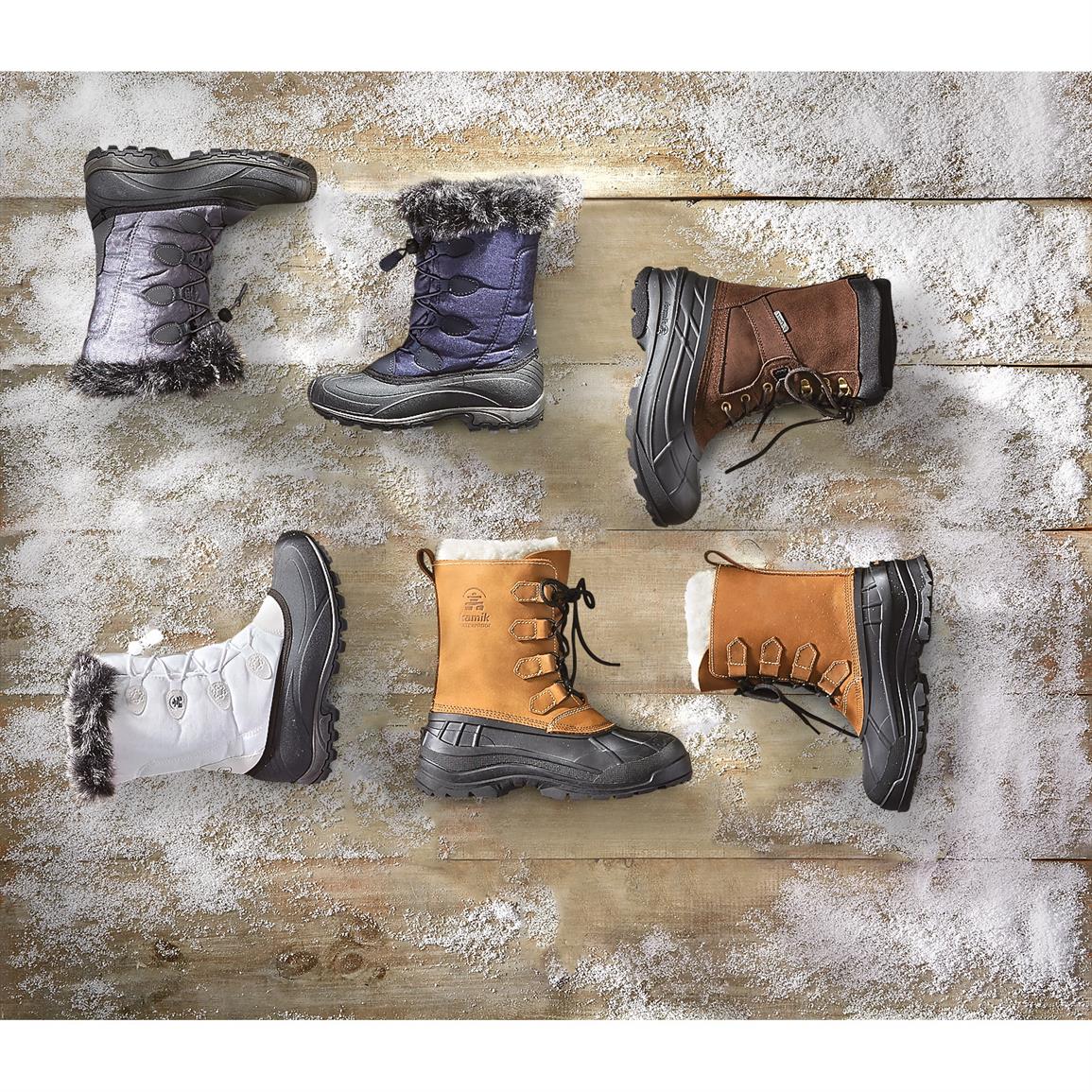 Kamik Men&#39;s NationPlus Winter Boots - 609577, Winter & Snow Boots at Sportsman&#39;s Guide