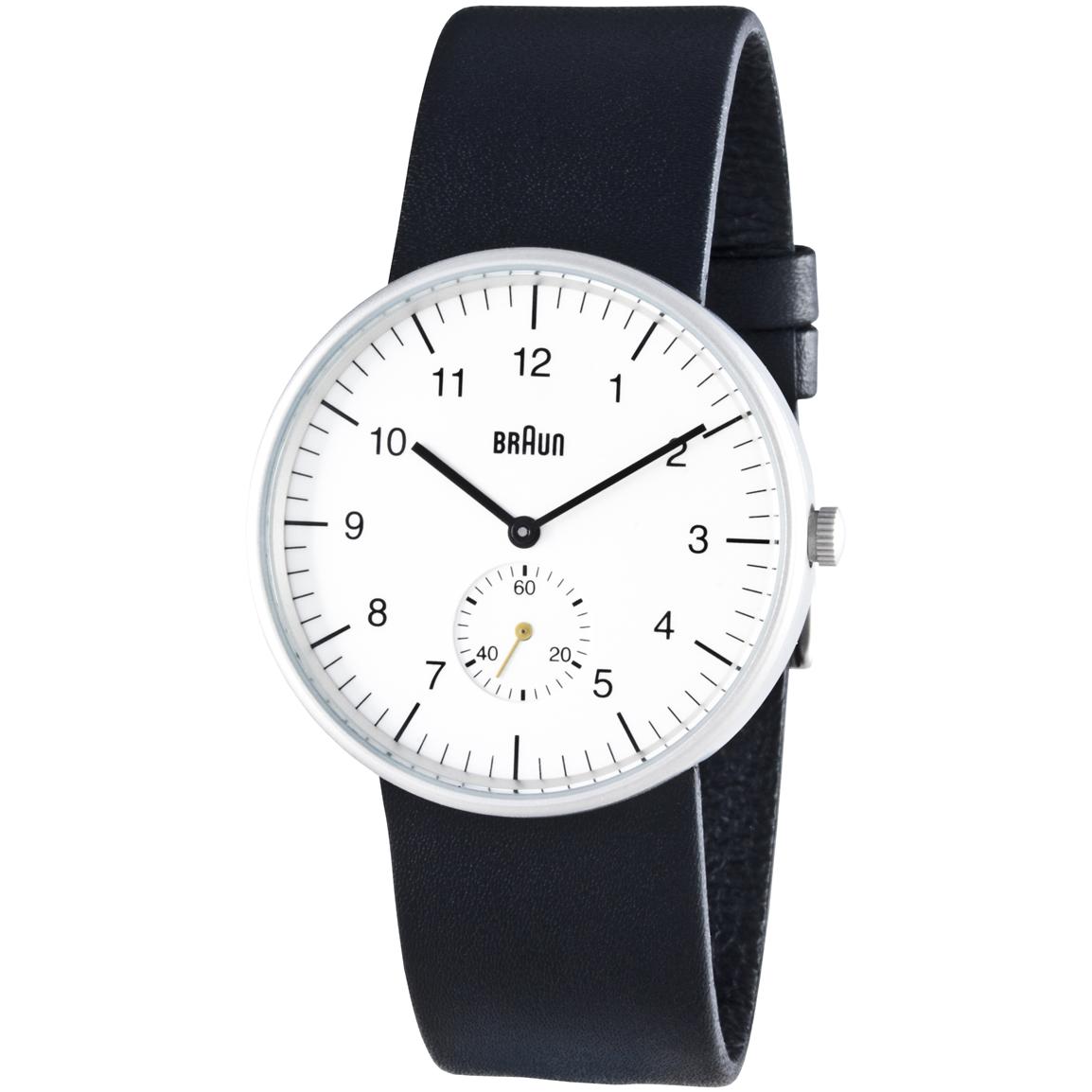 Braun® Classic Analog Watch, White 609696, Watches at Sportsman's Guide