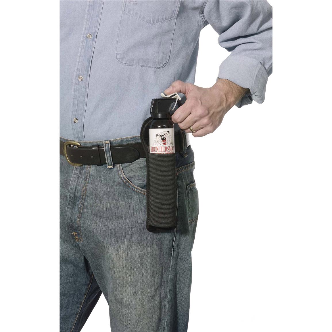 7.9oz. FRONTIERSMAN Bear Spray with Holster 609741, Pepper Sprays at