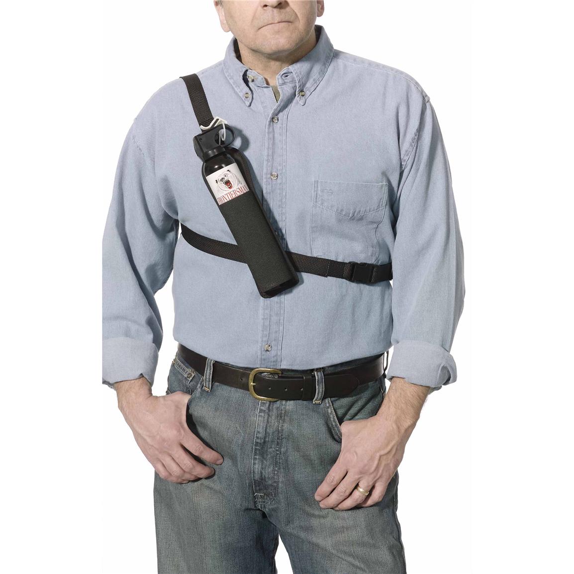 7.9oz. FRONTIERSMAN Bear Spray with Chest Holster 609742, Pepper