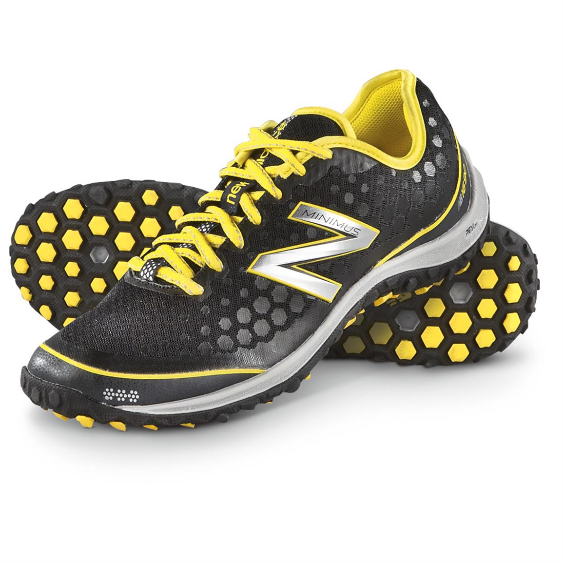 Men S New Balance M1690 Running Shoes Black Yellow 609813