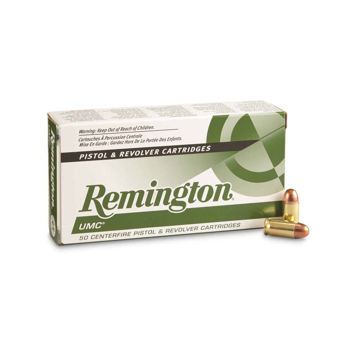 Remington UMC, .380 ACP, MC, 95 Grain, 50 Rounds