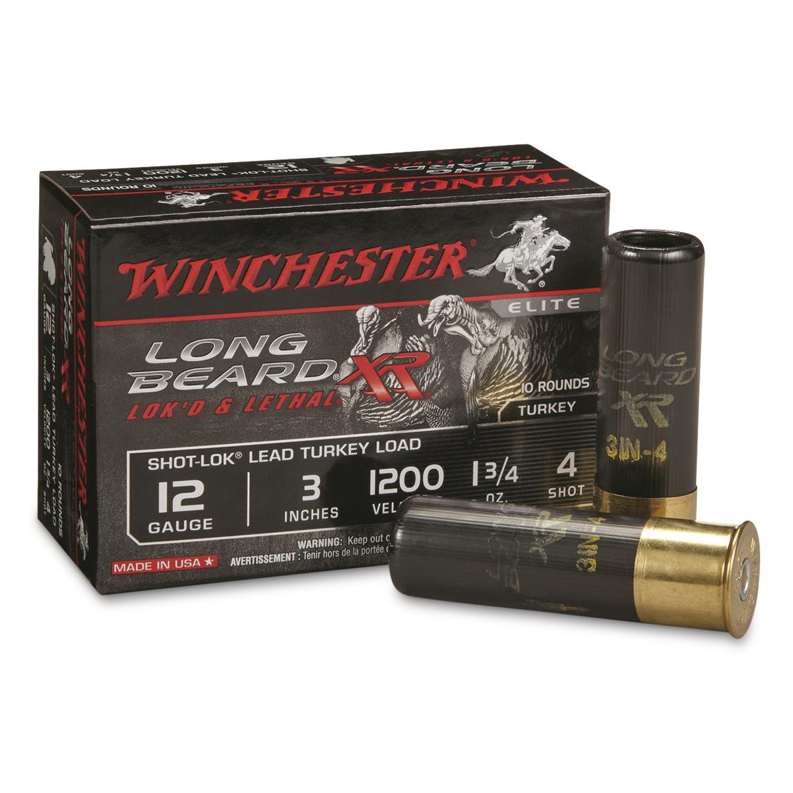 Winchester Long Beard Xr 12 Gauge 3 Inch For Sale Winchester Long Beard XR Turkey, 12 Gauge, 3", 1 3/4 oz., 10 Rounds