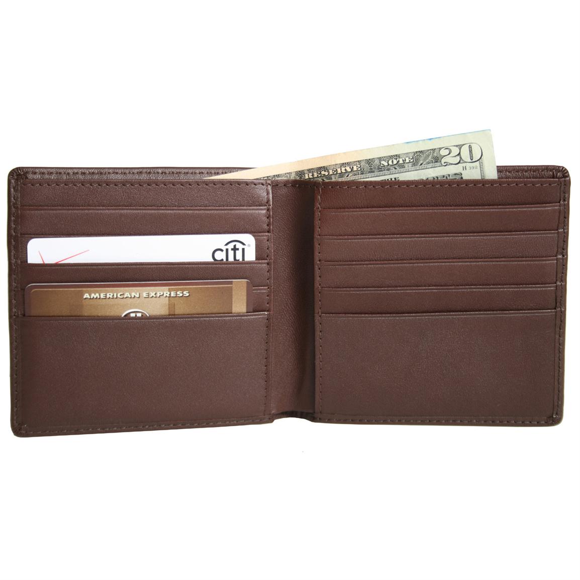Royce Leather® Men's Hipster Wallet 610711, Wallets at Sportsman's Guide