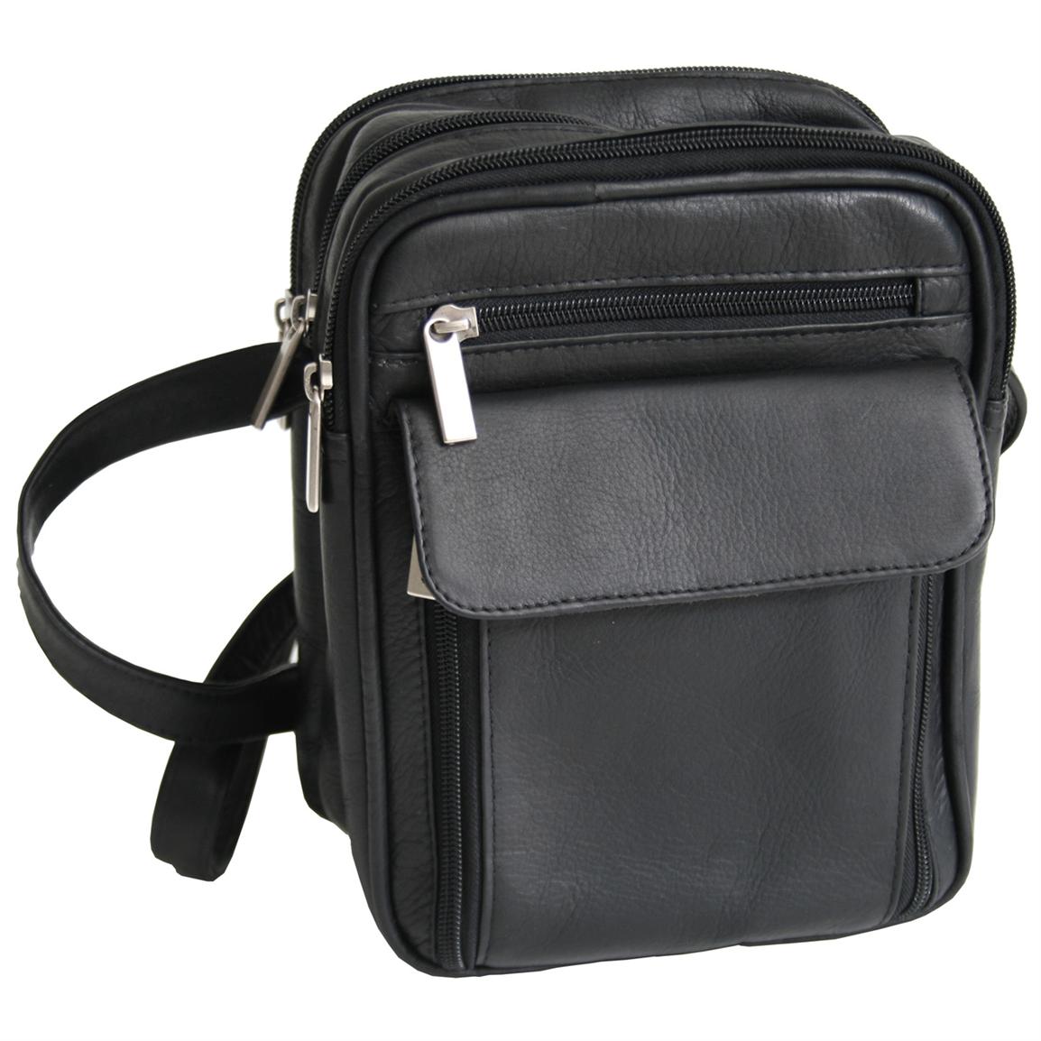 Royce Leather® Men's Vaquetta Nappa Bag, Black - 610735, at Sportsman's ...