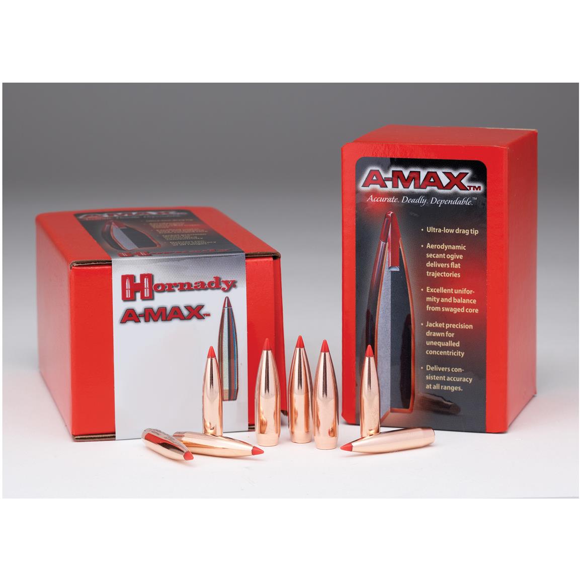 100-Pk. of Hornady® 6.5mm 140-grain A-MAX® Bullets - 610766, Components ...