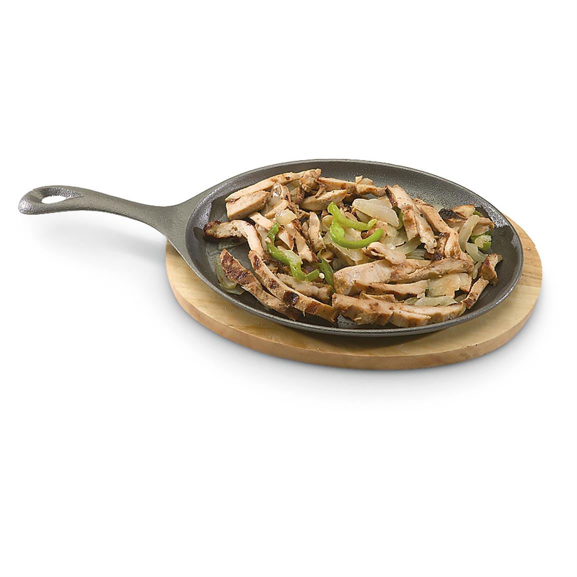 2Pk. of Cast Iron Fajita Pans 610975, Cast Iron at Sportsman's Guide