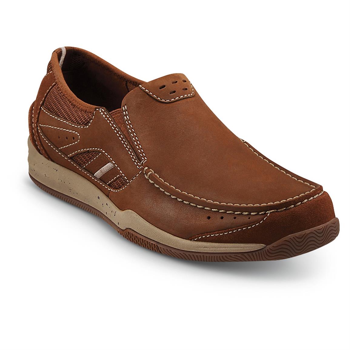 Men's Clarks Watkins Park Slip-on Shoes, Tan - 611185, Casual Shoes at ...