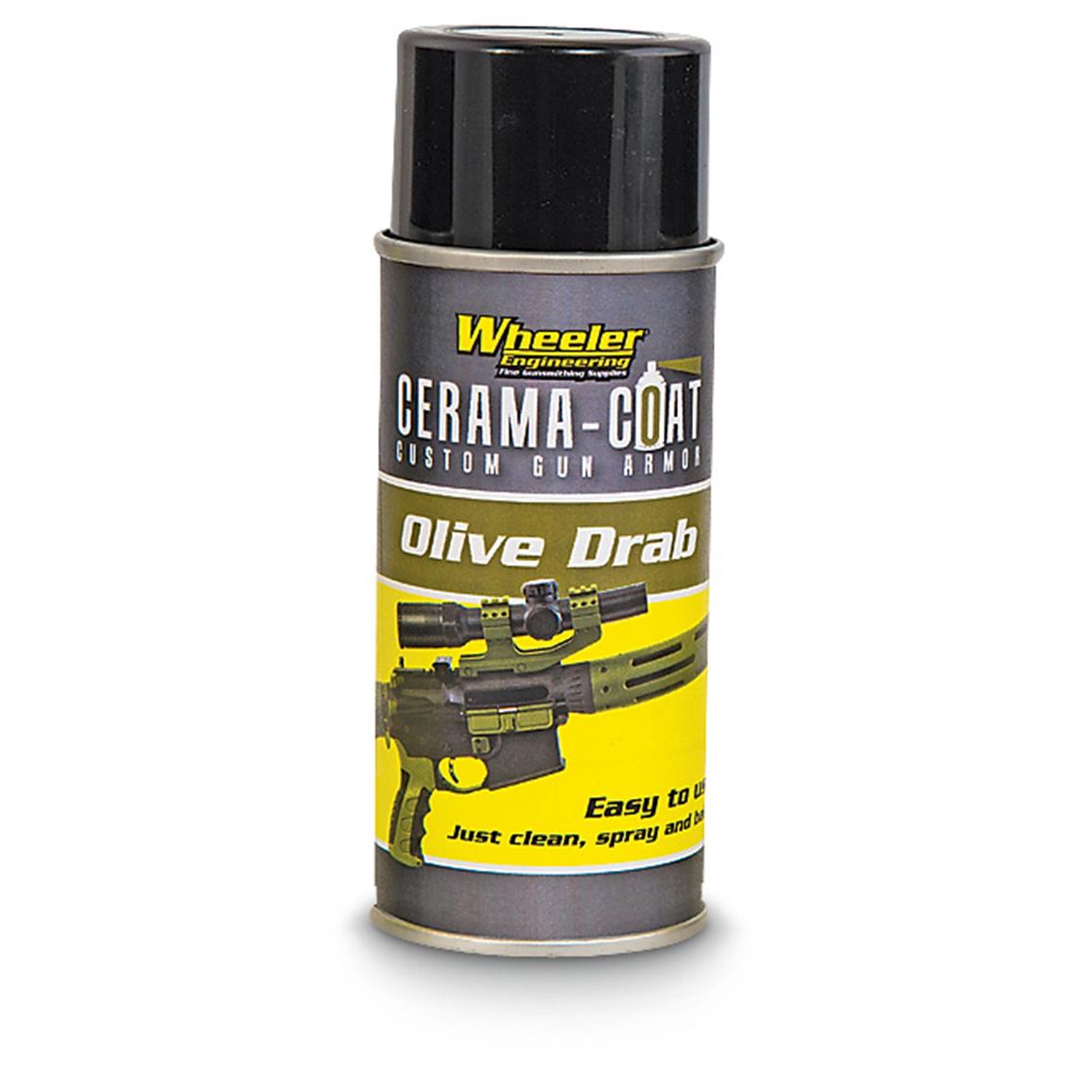 Wheeler Cerama-Coat Metal Spray Finish, Olive Drab