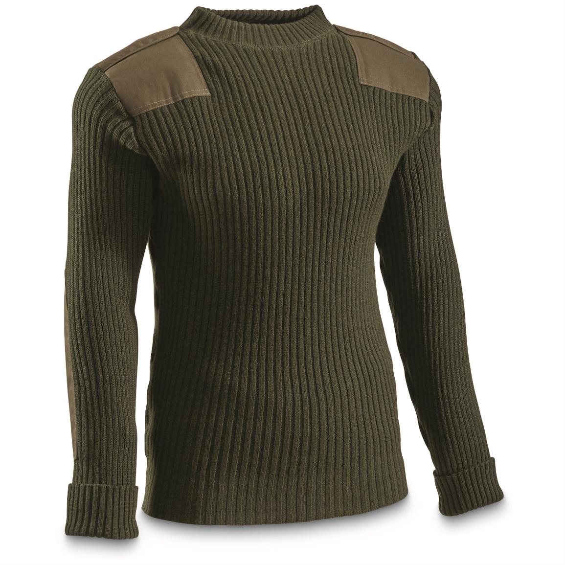 U.S. Military Surplus USMC Wool Sweater, New - 613593, Sweaters at ...