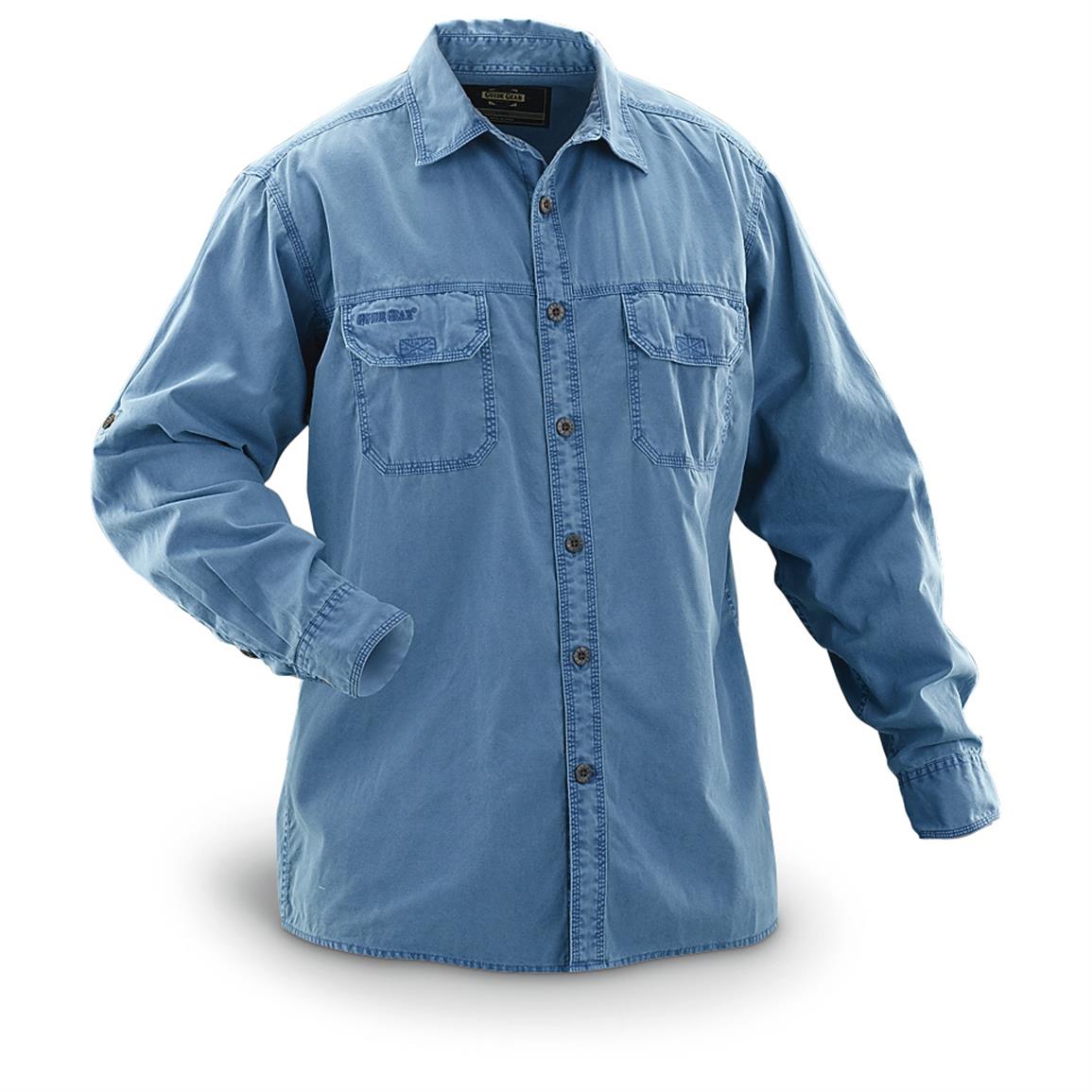 Guide Gear Men's Long-Sleeve Shirt - 613614, Shirts at Sportsman's Guide