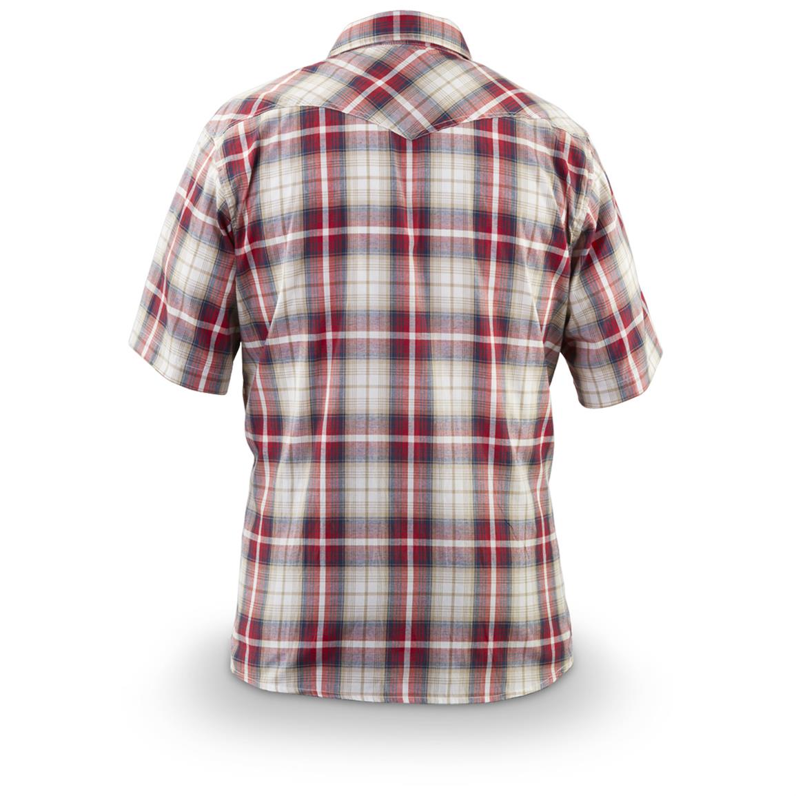 men's plaid shirts short sleeve