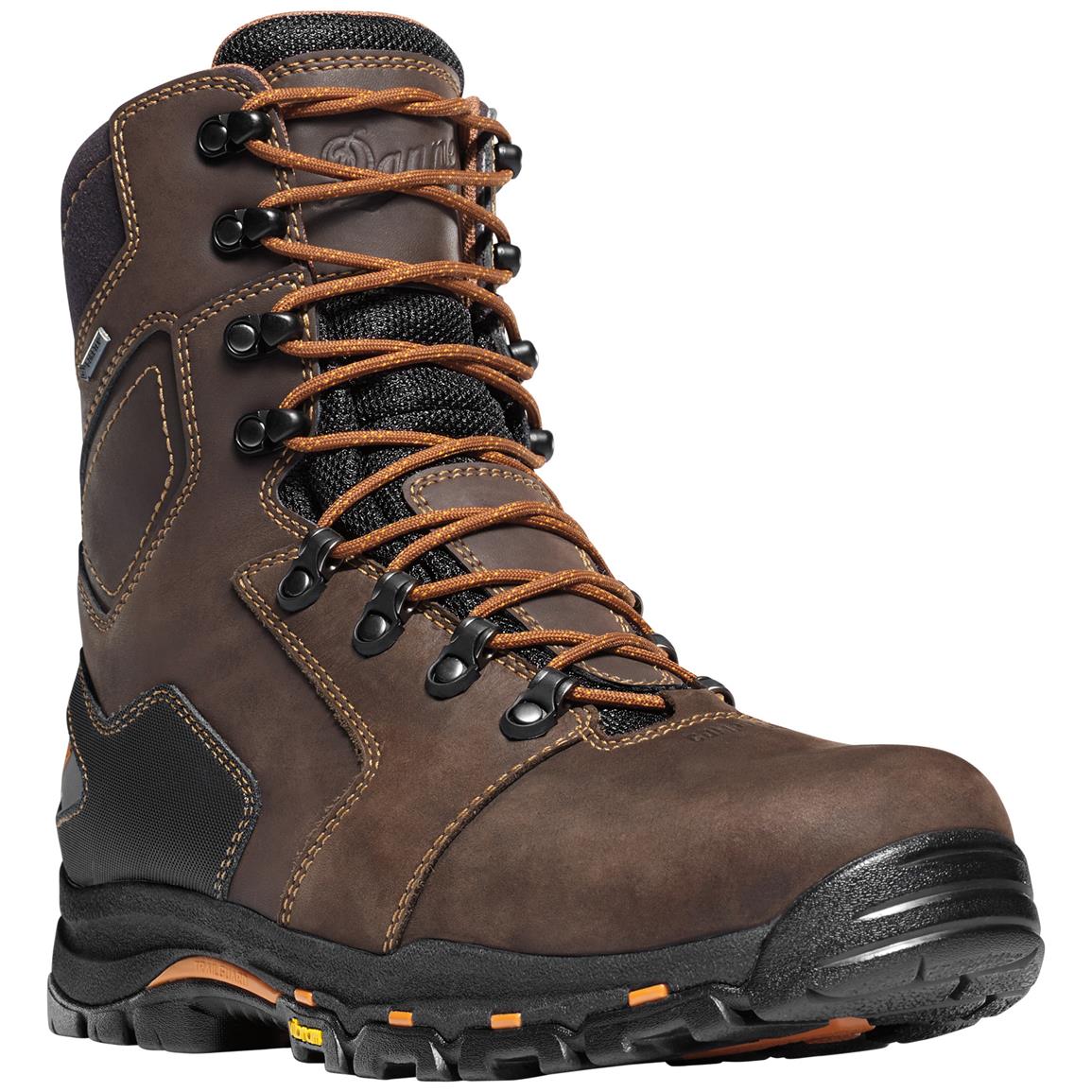 Men's Danner® 8 inch Vicious GTX® Non-Metallic Safety Toe Work Boots, Black / Blue