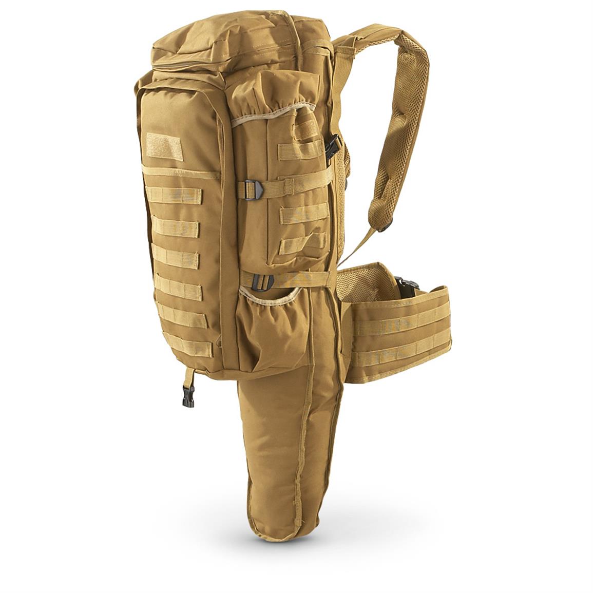 Cactus Jack Tactical Assault Coyote Tan Backpack w/ padded rifle compartment,new 