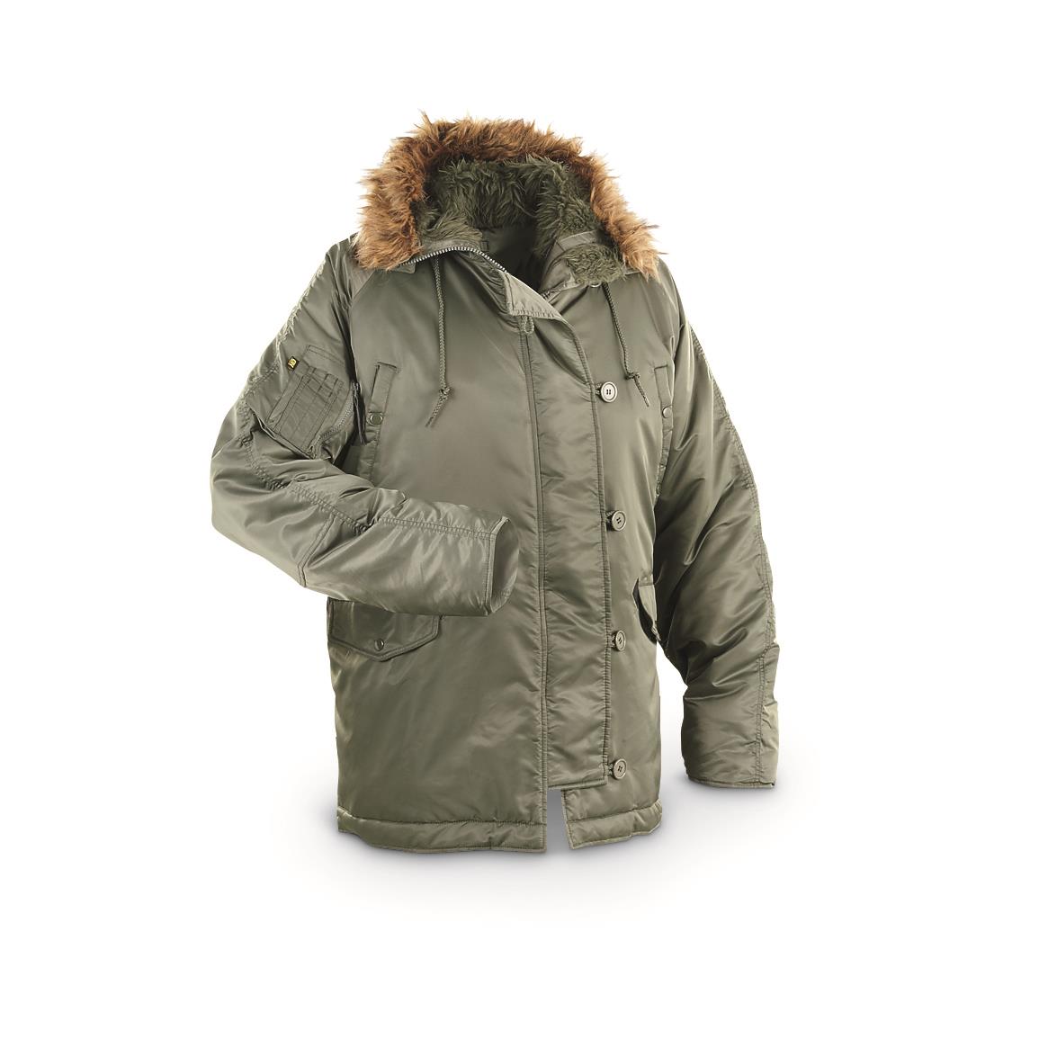 HQ ISSUE Men's N-3B Military Parka Jacket - 614674, Tactical ...