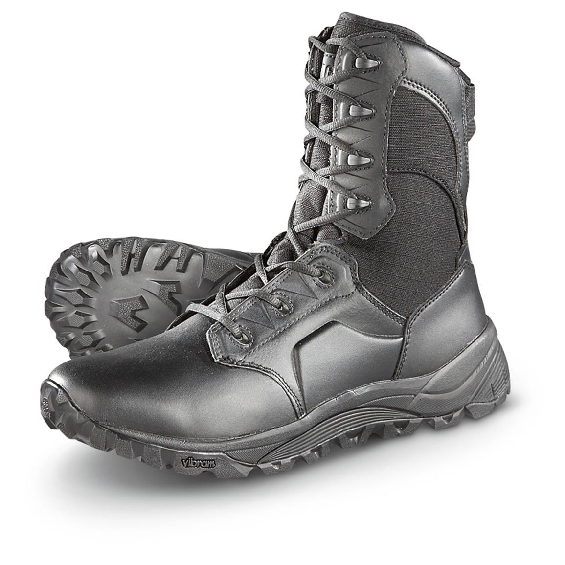 Men's Magnum Mach II 8.0 Side-zip Tactical Boots, Black - 615211 ...