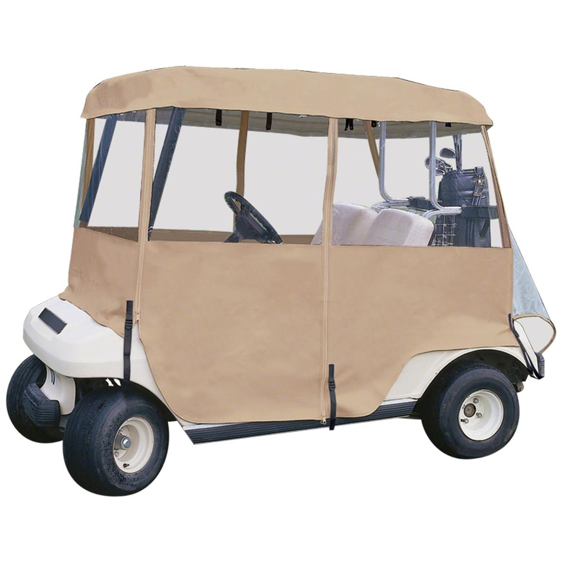 Classic Accessories Deluxe 4-Passenger Golf Cart Enclosure - 615470 ...